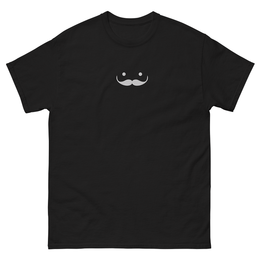 Embroidered Cute Mustache Face T-Shirt product image (3)