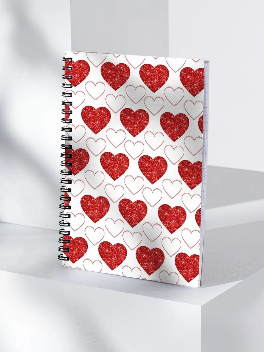 Glitter Hearts Valentine Notebook product image (4)