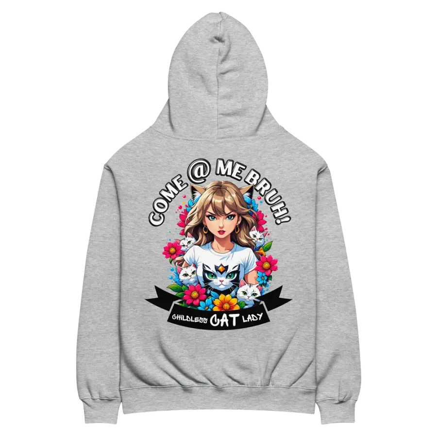 Childless Cat Lady - Premium Hoodie - Athletic Heather - Back Printed Design product image (3)