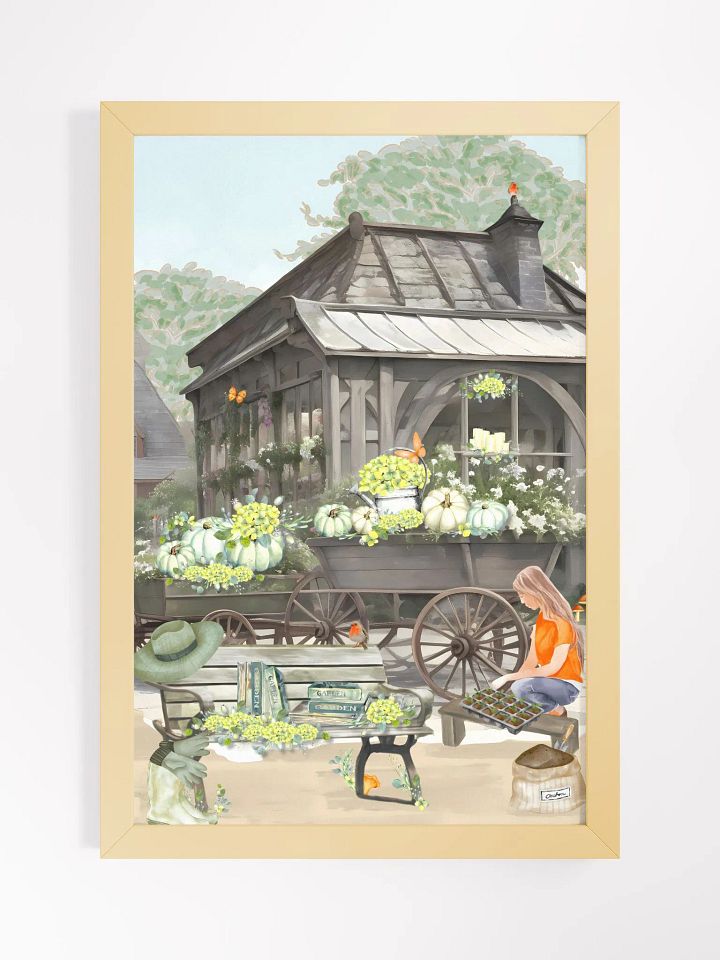 Happy Autumn English Cottage Garden Print 3 product image (2)