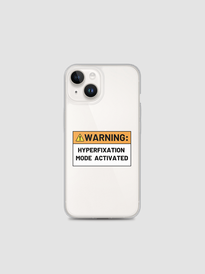 HYPERFIXATION MODE Clear Case for iPhone® product image (1)