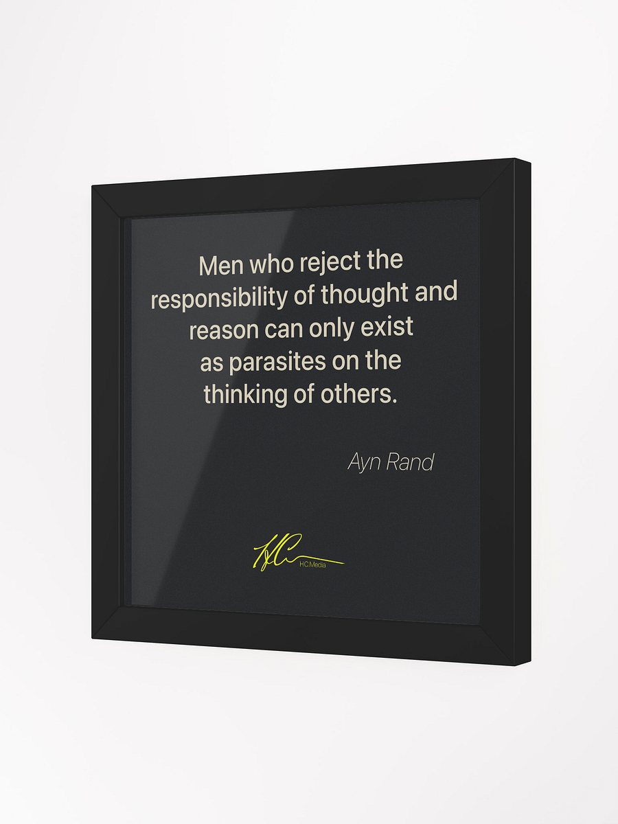 Ayn Rand Q5 - Framed Poster product image (2)