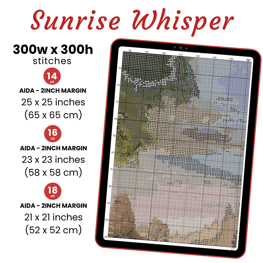Sunrise Whisper Cross Stitch Pattern product image (2)