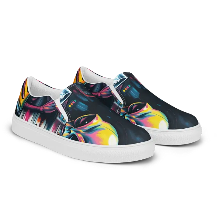 Men's extraterrestrial urban vibes canvas Slip-On Shoes product image (2)
