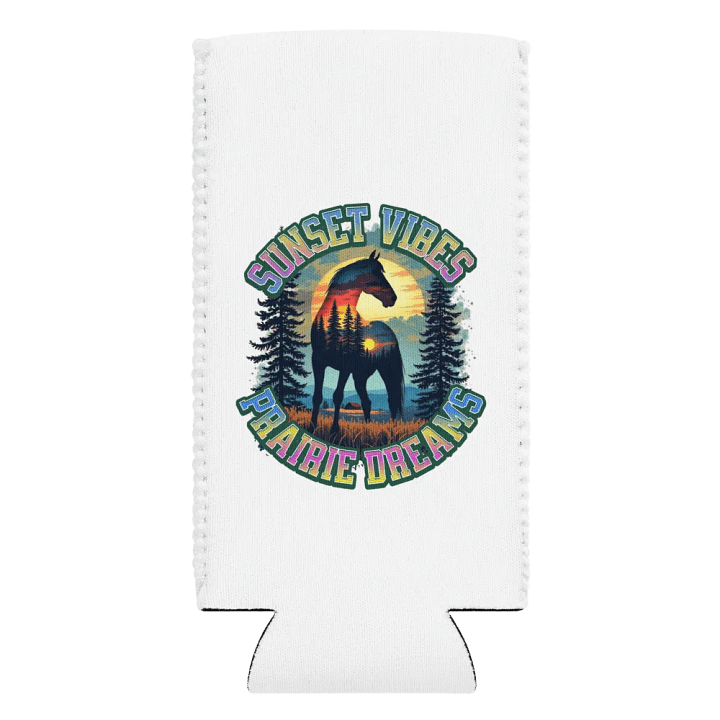 Sunset Vibes Prairie Dreams Horse Coozie Can Cooler product image (2)