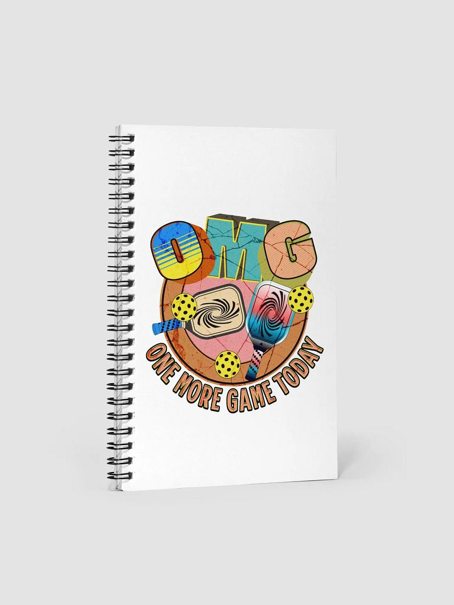OMG One More Game Today Pickleball Spiral Notebook product image (1)