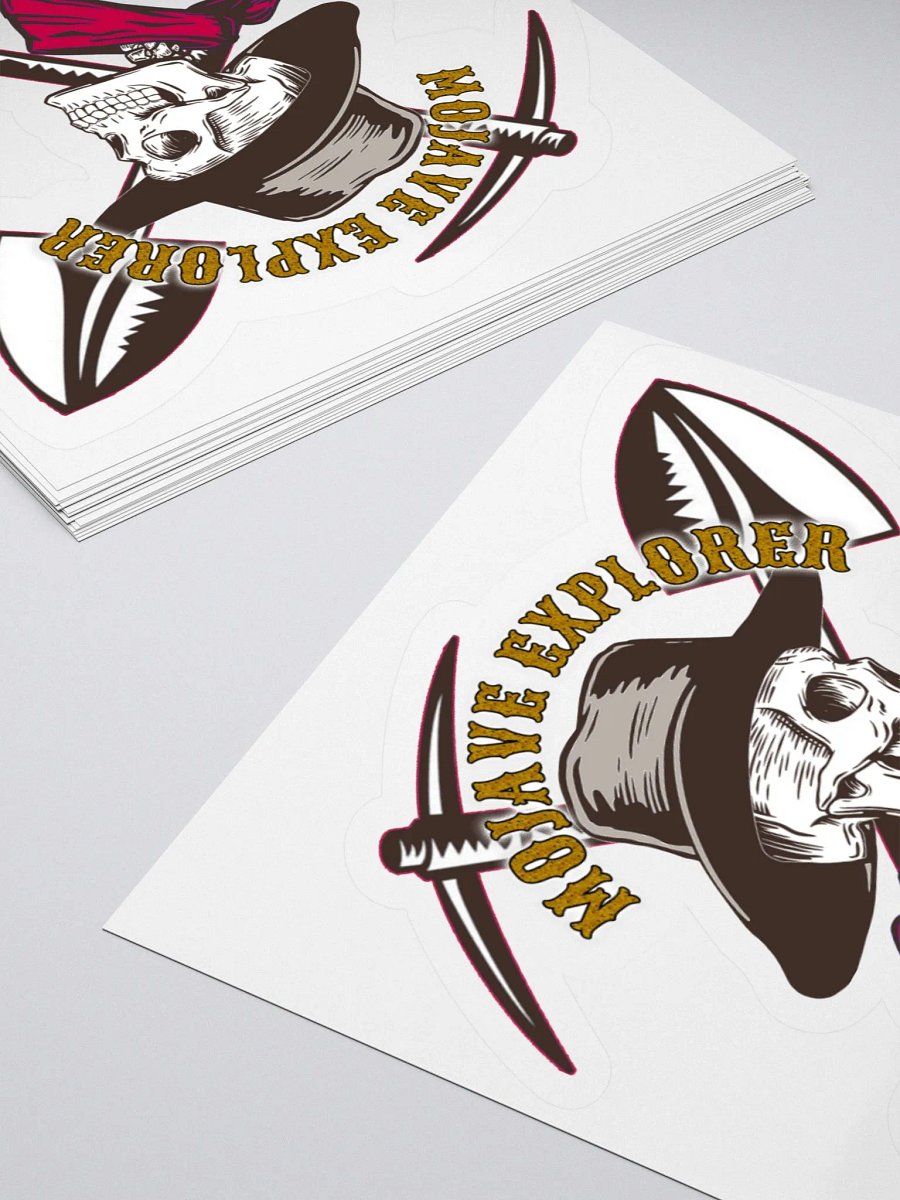 Mojave Explorer Skull Miner Sticker product image (4)