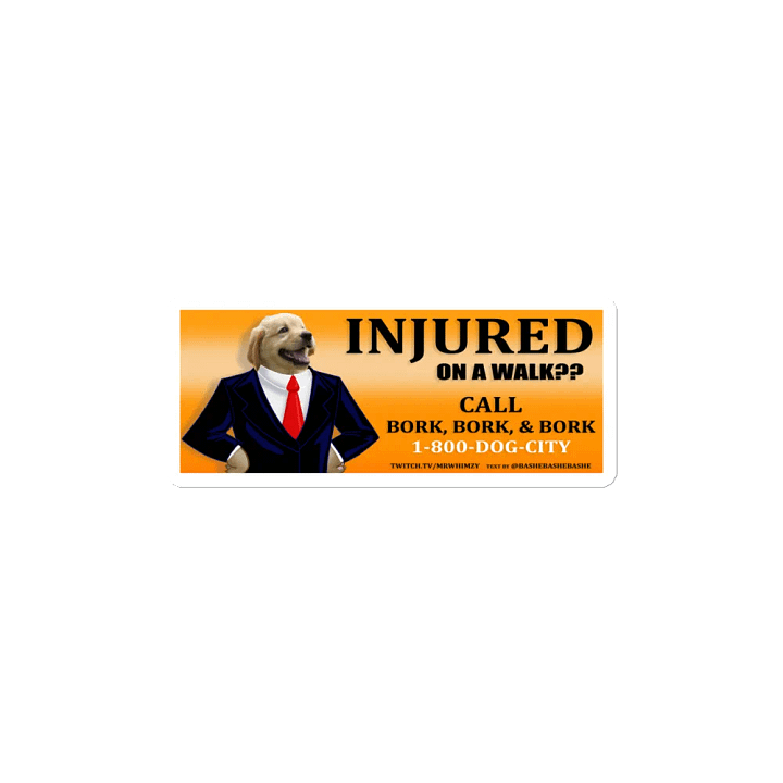 INJURED?? Dog lawyer Magnet! product image (2)