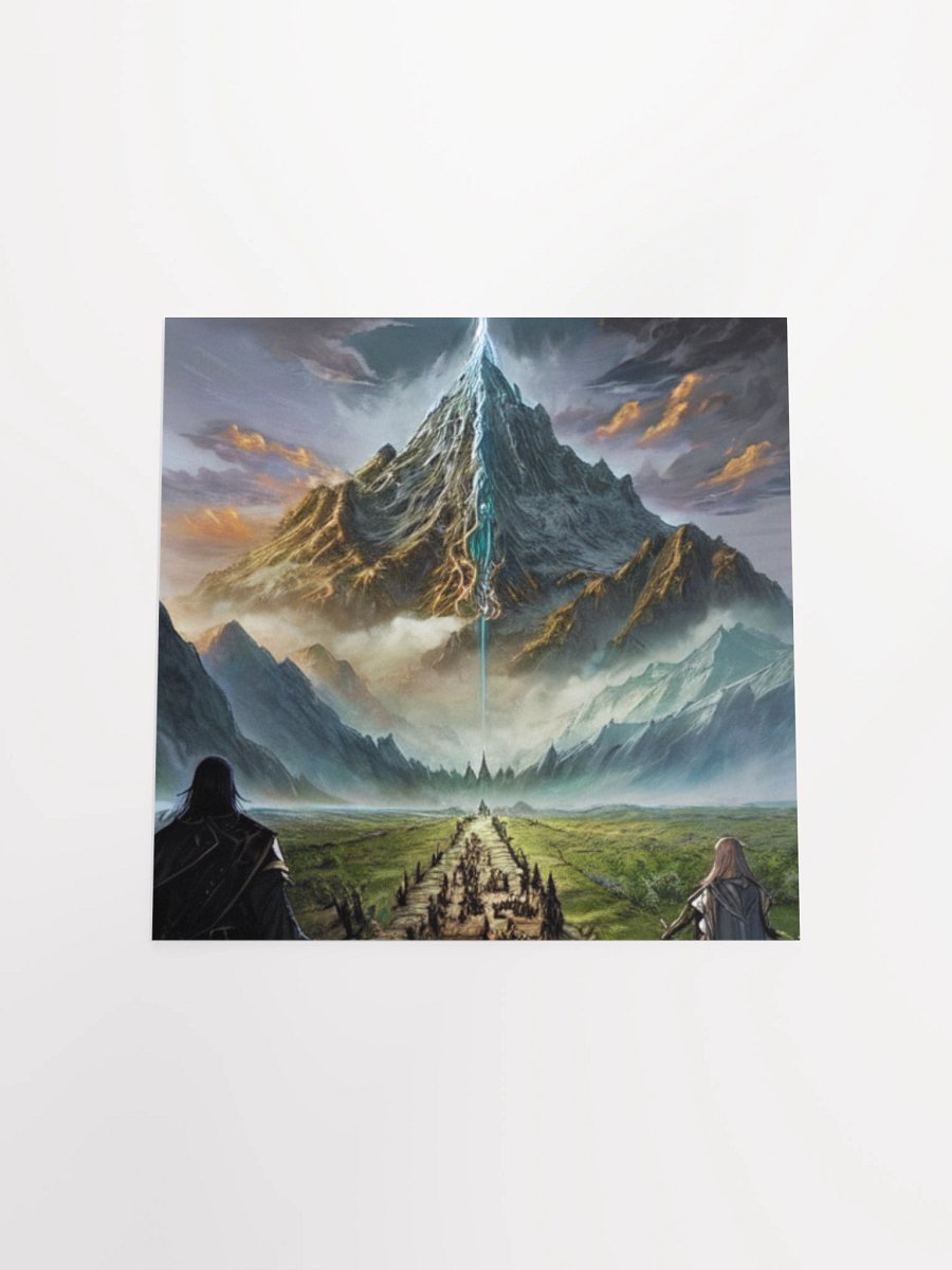 Mystical Mountain Journey Lord Of The Rings Anime Concept Art Poster product image (17)