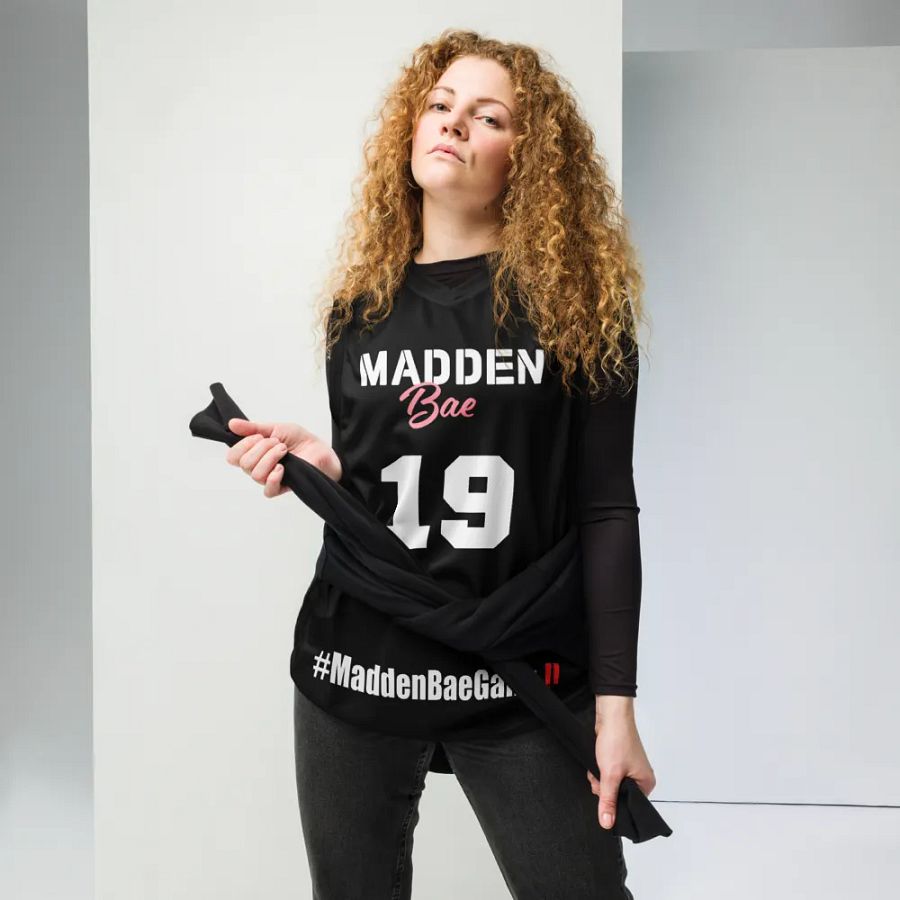 Madden Bae Jersey 👨‍🎨 (Black + White Logo) product image (6)