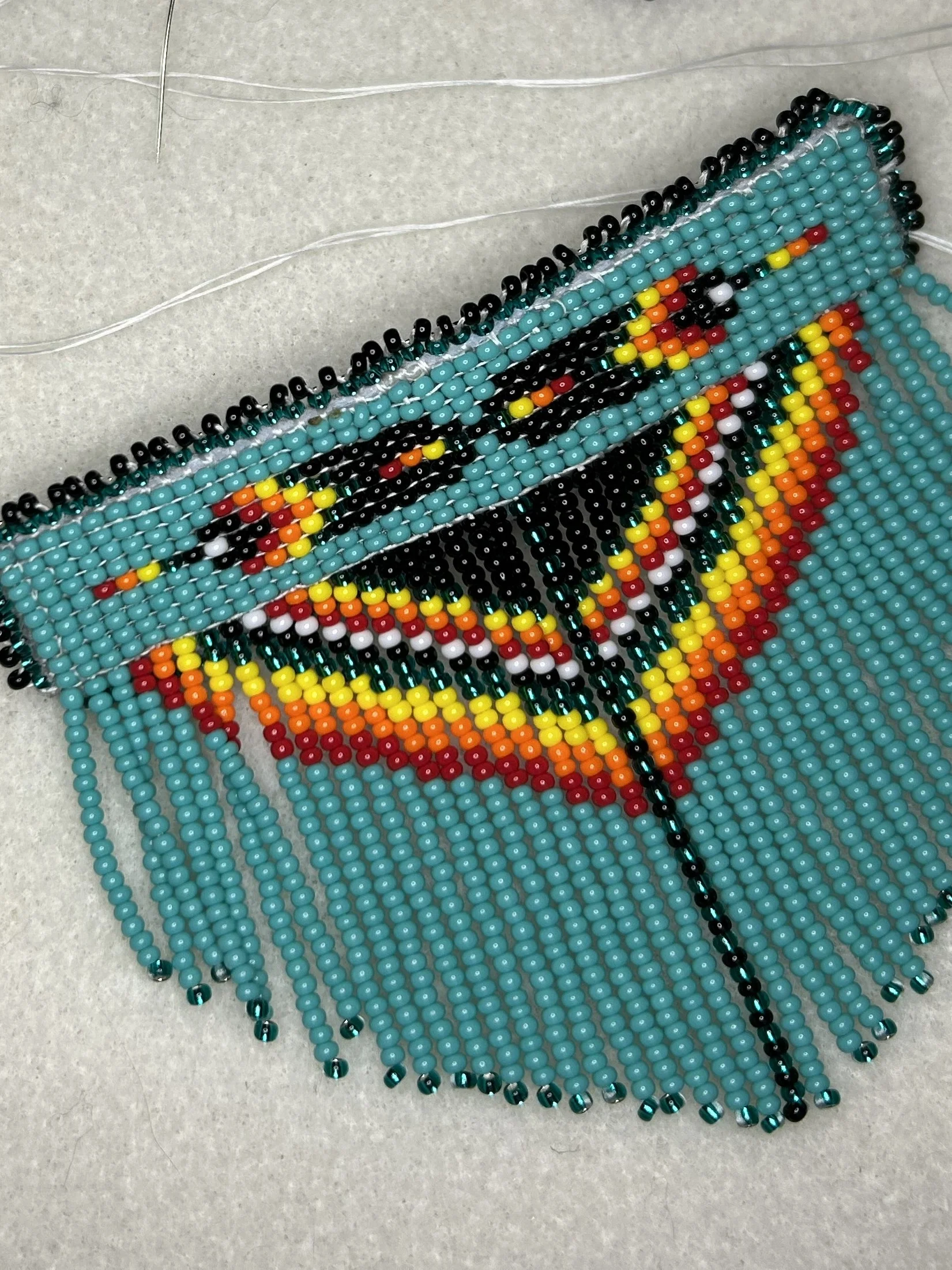 Beaded turquoise Hair Clip product image (2)