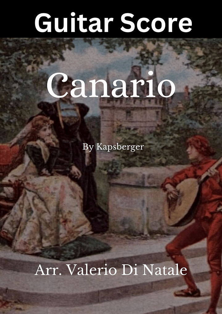 Canario by Kapsberger - Guitar score product image (1)