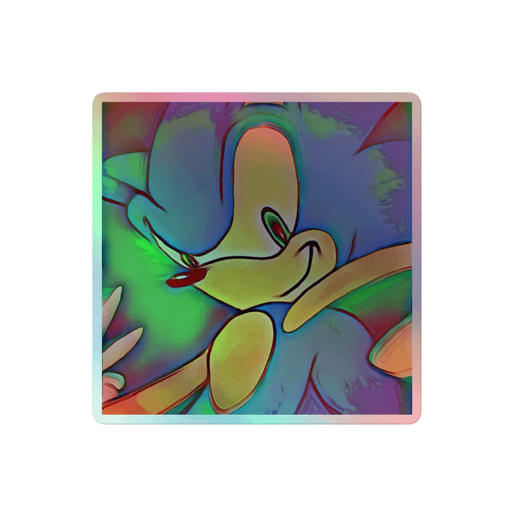 The Blue Blur Holographic Stickers product image (2)