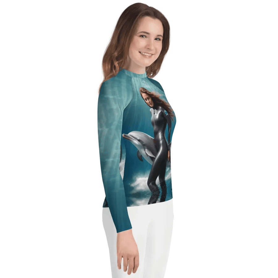 Youth Rash Guard in sea product image (5)
