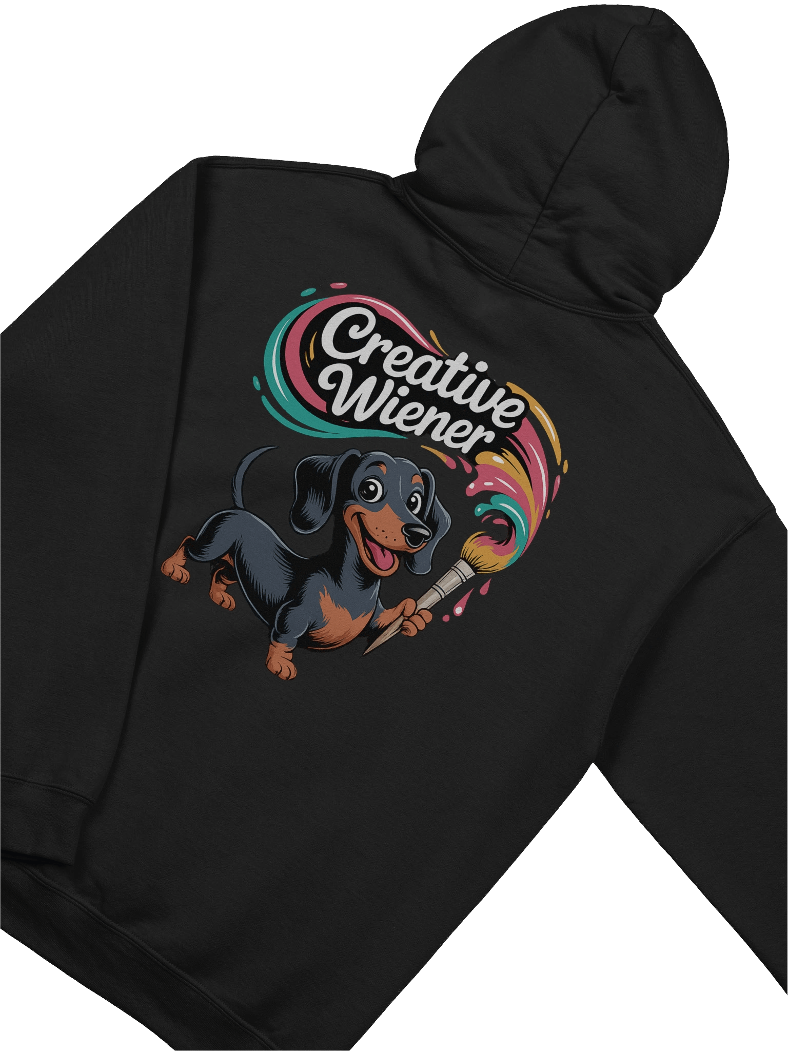 Creative Wiener Hoodie – Funny Artist Dachshund Gift for Dog Lovers product image (8)