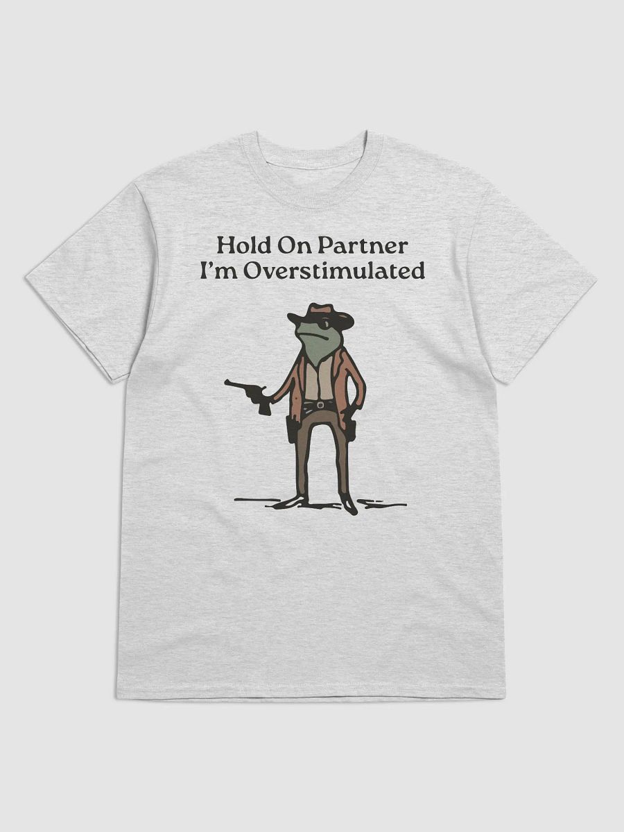 Hold On Partner I'm Overstimulated T-Shirt product image (1)