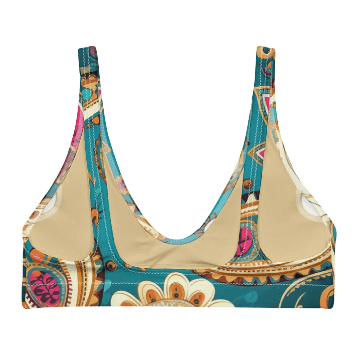 Boho Chic Paisley Paradise Padded Bikini Top product image (2)