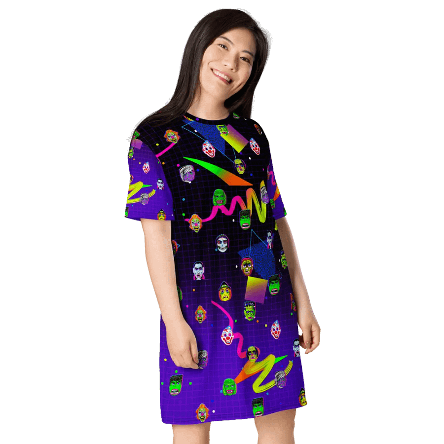 Horror Icons T-Shirt Dress product image (8)