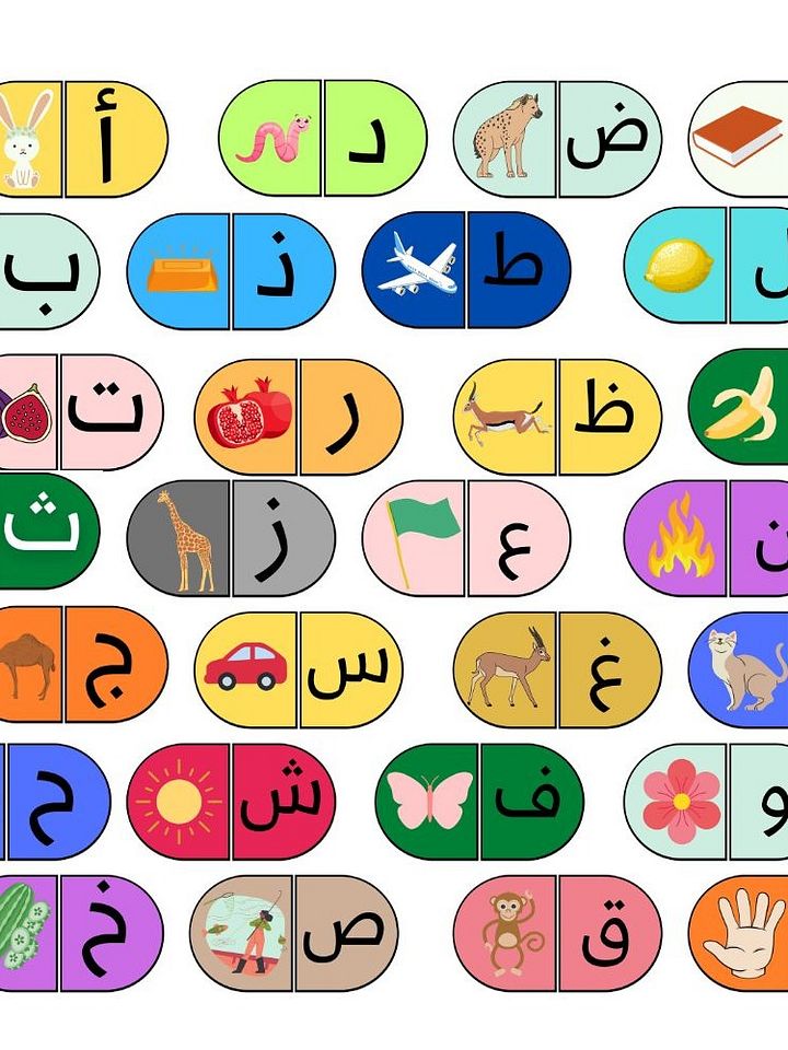 بطاقات الحروف العربية الهجائية 28 صفحة - pdf product image (1)