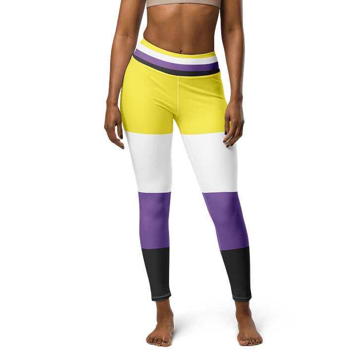 Non-binary Pride Flag Leggings product image (1)