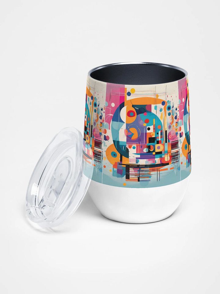 kadinsky inspired Wine Tumbler for arty moms dads friends and family product image (2)
