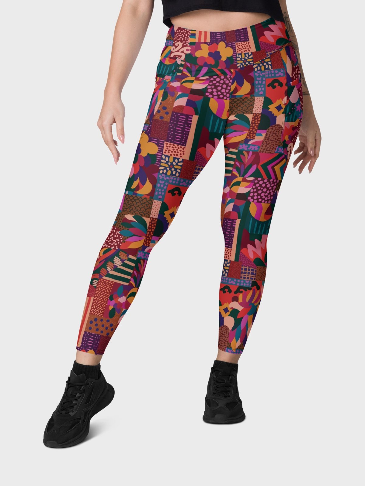 Leggings with Pockets "Abstract African Ethnic Pattern" Printed product image (7)