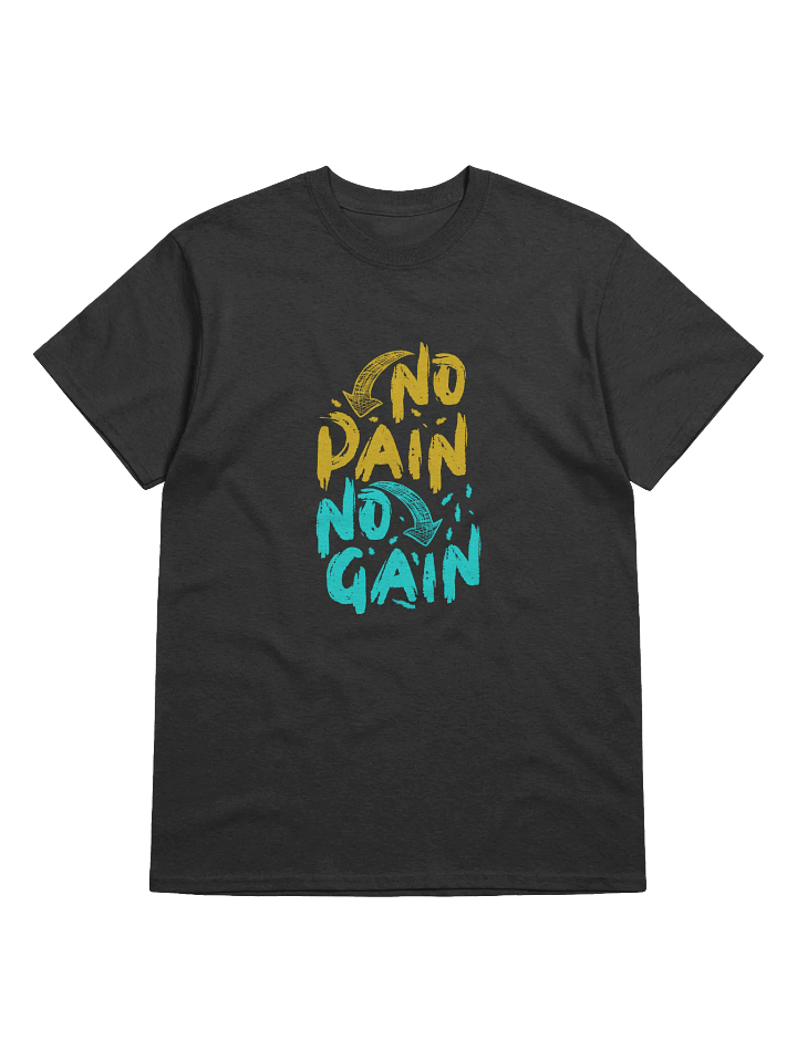 No Pain No Gain! Heavyweight Printed T-Shirt product image (1)