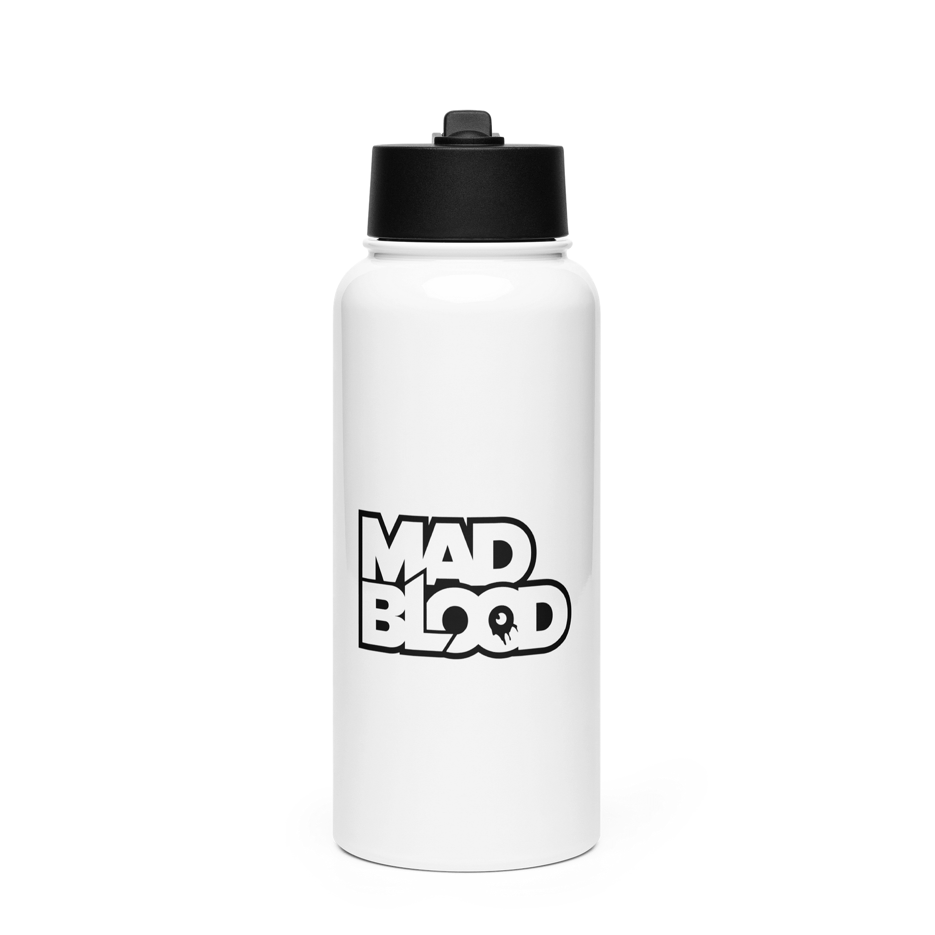 Mad Blood B & W Water Bottle product image (1)