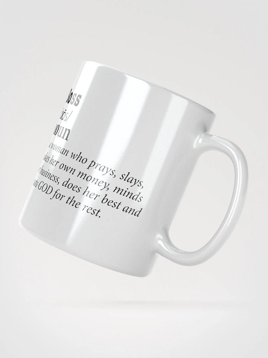 Boss White Glossy Mug product image (3)