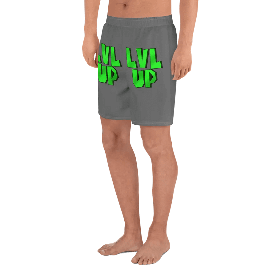 LVL UP Mens Grey Workout Shorts product image (3)