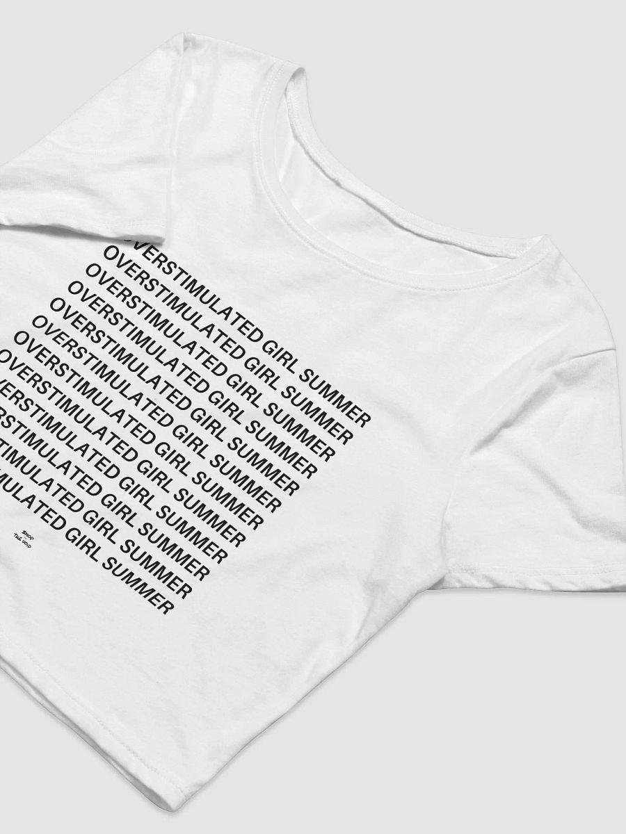 OVERSTIMULATED GIRL SUMMER black crop top product image (3)