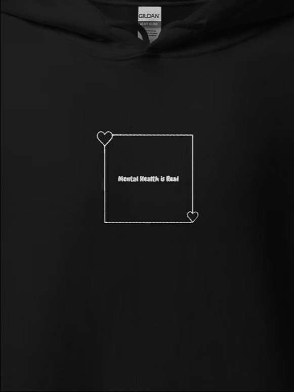 mental health is real - hoodie product image (2)