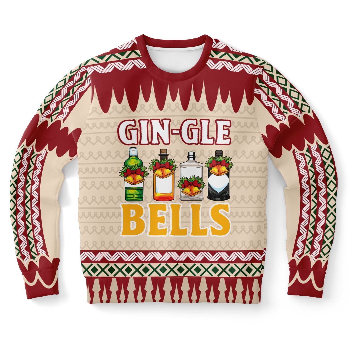 "Gin-gle Bells" Christmas Sweatshirt | Funny Gin Lover Holiday Sweater | Drinking Party Outfit product image (9)