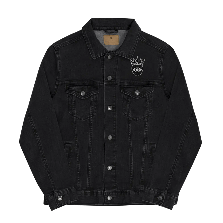Crowned Apple (Black) ✦ Threadfast Denim Jacket product image (2)