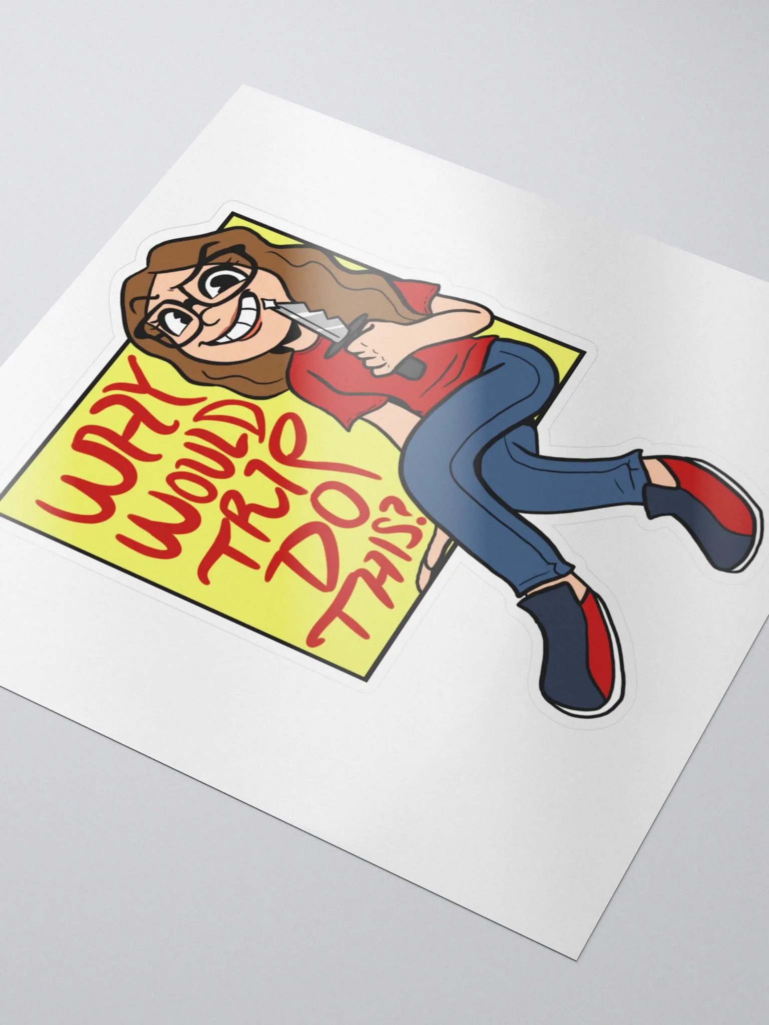 Why Would Trip Do This? - Sticker product image (3)