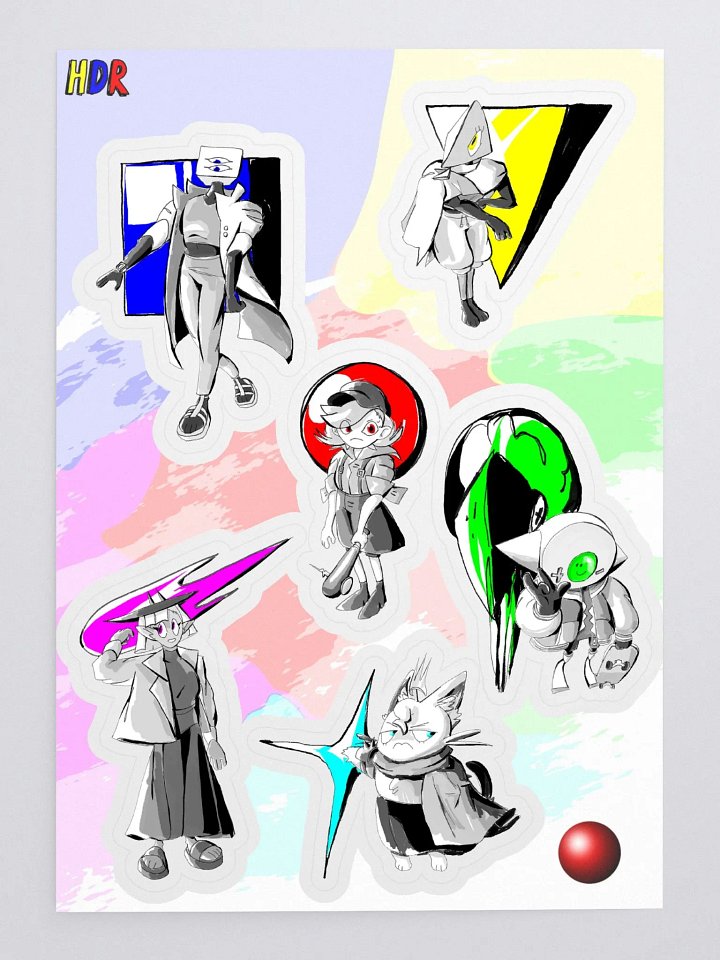HEX CODES Sticker Sheet product image (1)