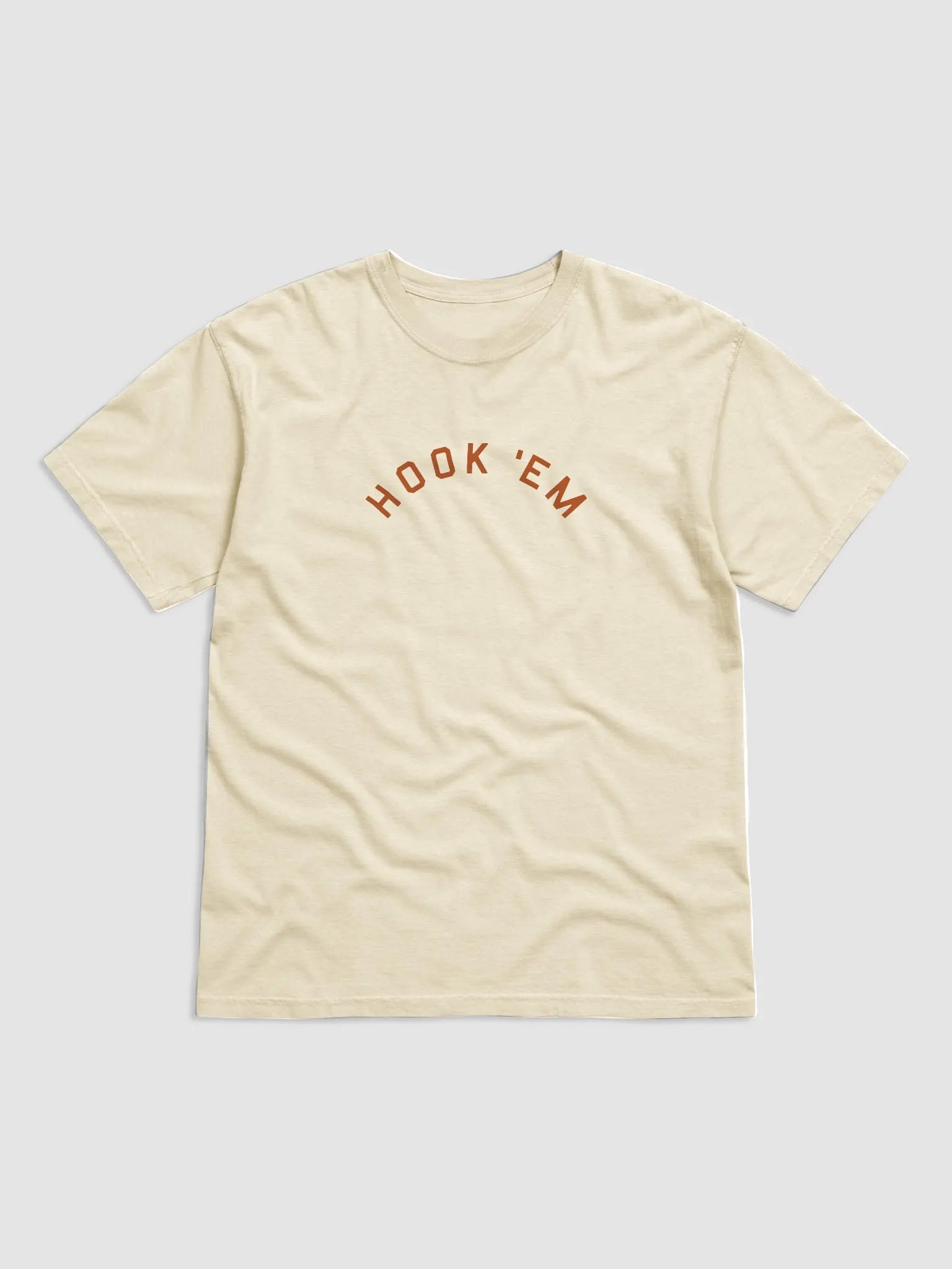 Hook 'Em T-Shirt on Ivory/White product image (2)