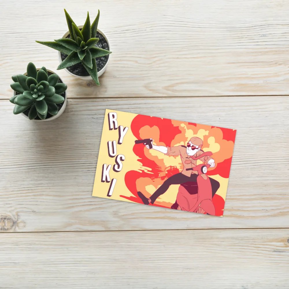 Explosive Pursuit Greeting Card product image (4)