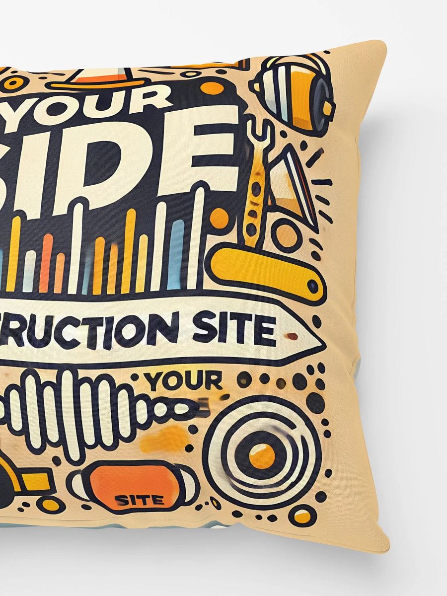 Dream vs. Construction Pillow – A Hilarious Take on Sleep Wars product image (3)
