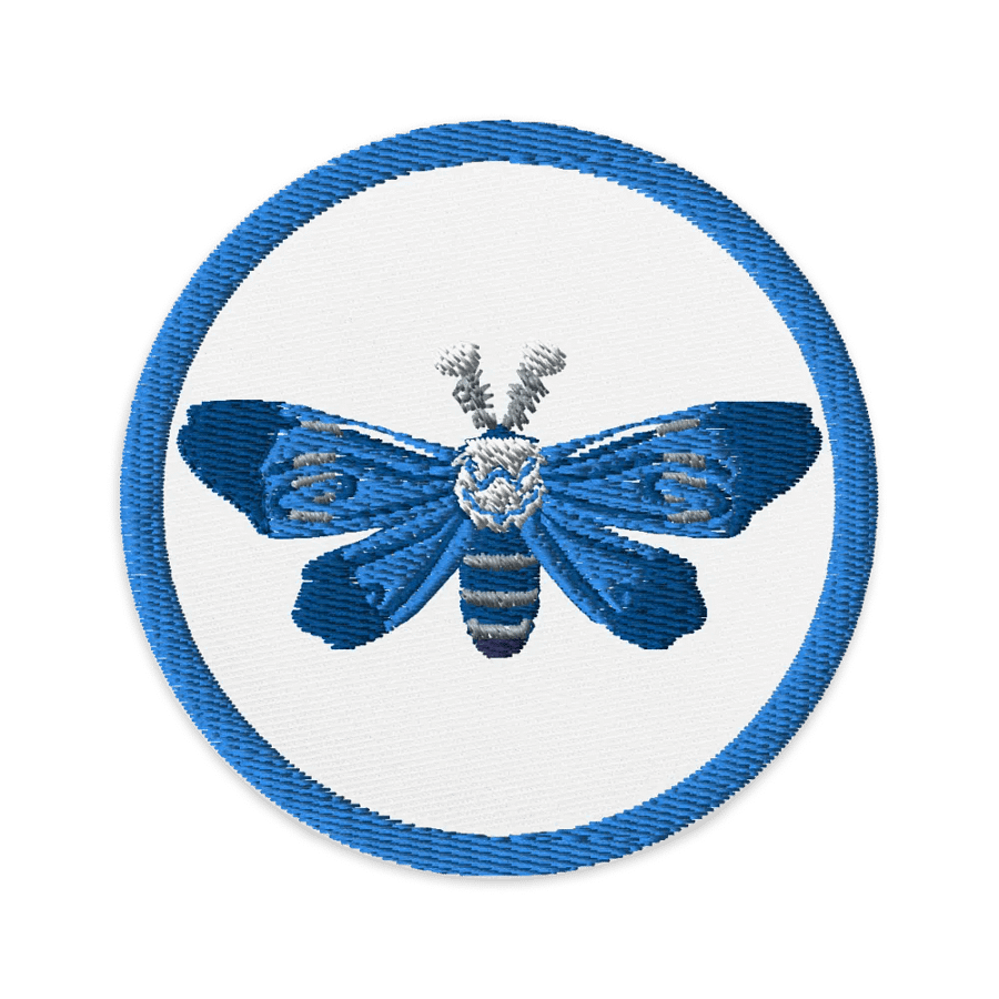 Moth Embroidered Patch product image (9)