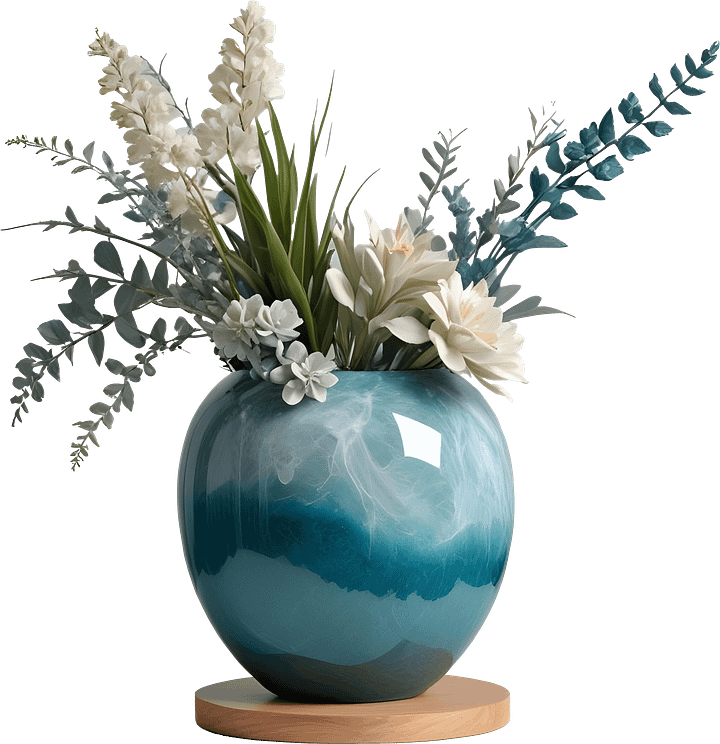 Coastal Luxe spa decor – vase png product image (1)