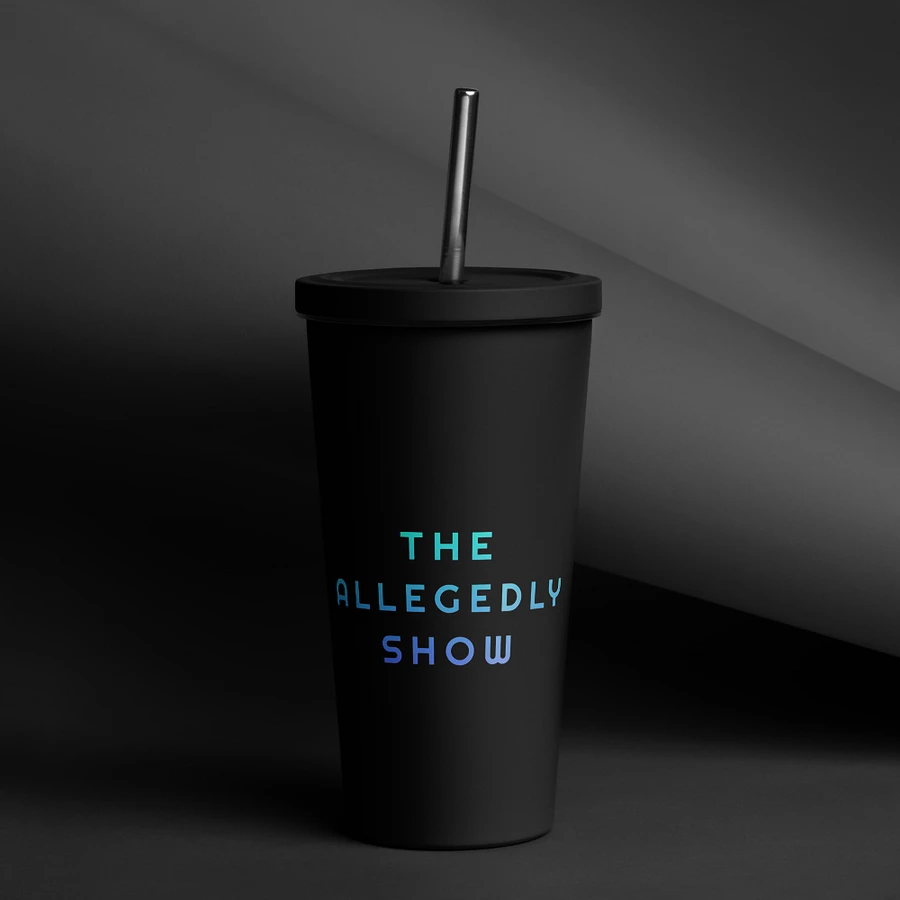 The Allegedly Show Black Matte Water Bottle product image (14)