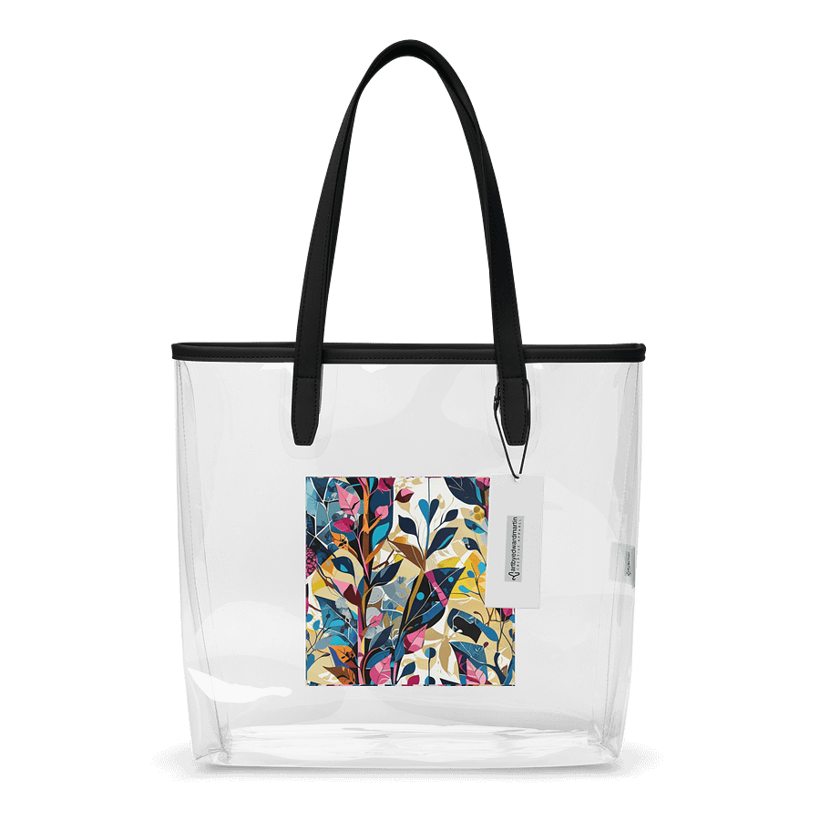 Floral Fusion Clear Tote Bag product image (1)
