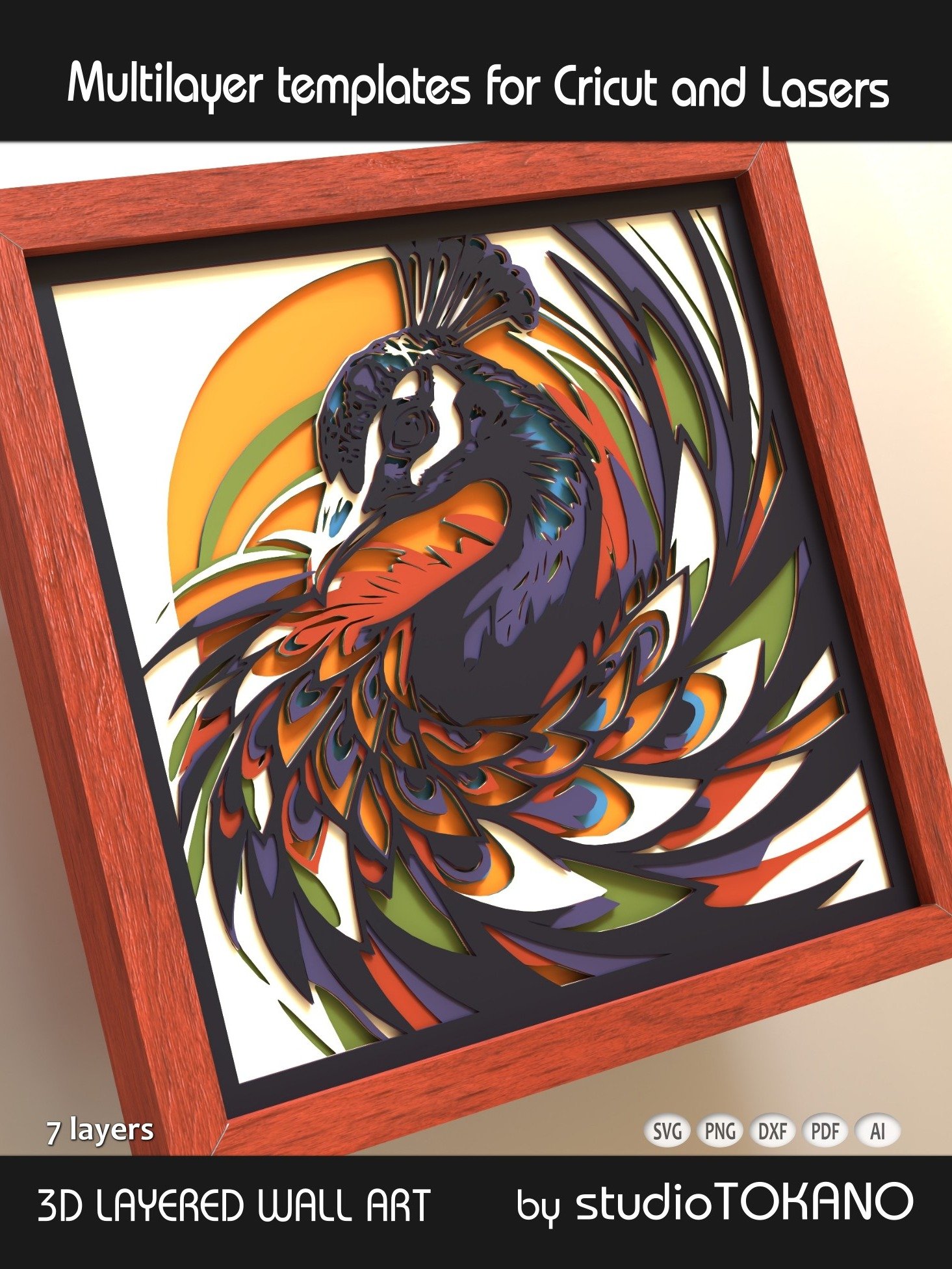 Peacock Cutting Machine File product image (2)