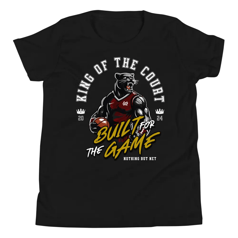 King of the Court Youth T-Shirt Blk