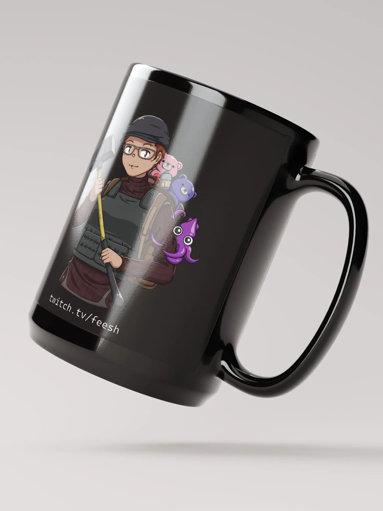 Diane Coffee Mug [black 15oz] product image (2)
