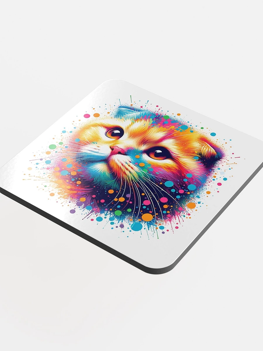 Glossed Cork Coaster: Scottish Fold product image (4)