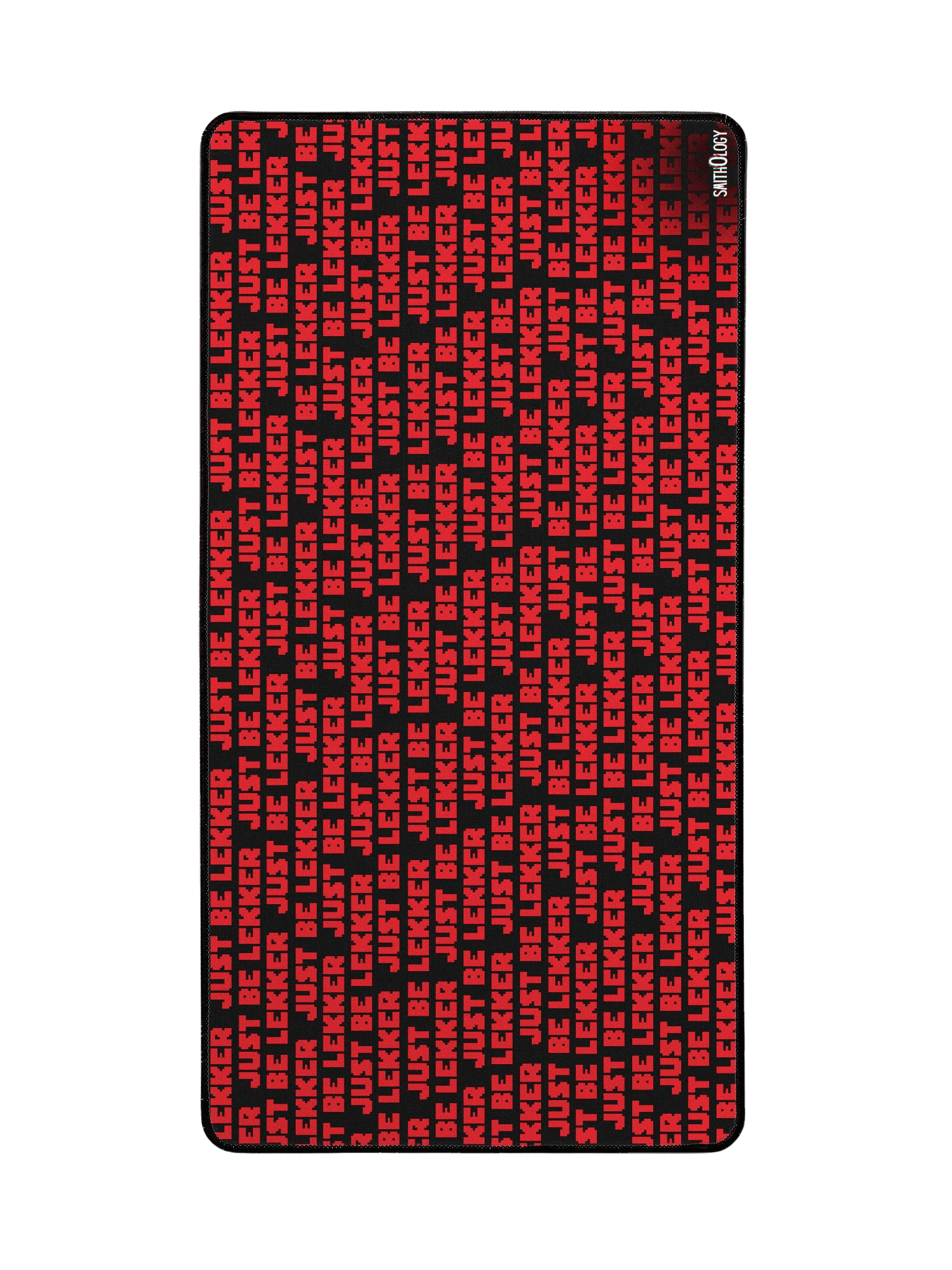 Smithology - "Just Be Lekker" Black/Red Gaming Mousepad product image (2)