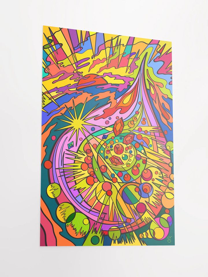 Vibrant Matte Paper Poster - Colorful Drop product image (2)