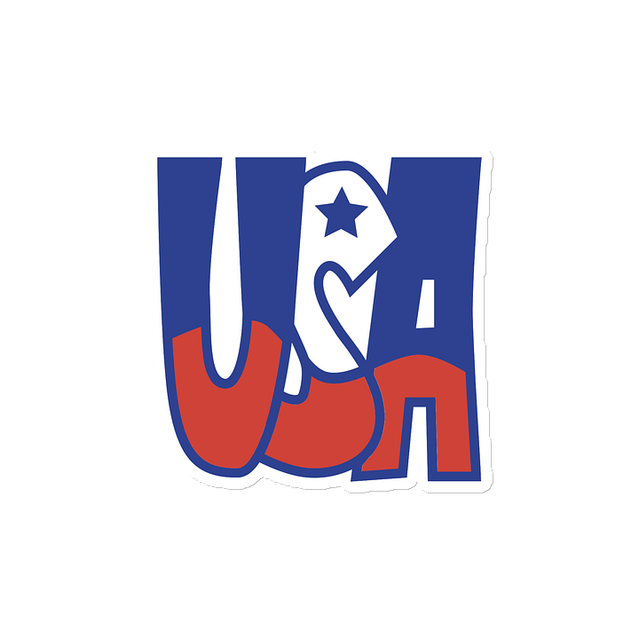 Patriotic Die-Cut USA Magnet product image (2)